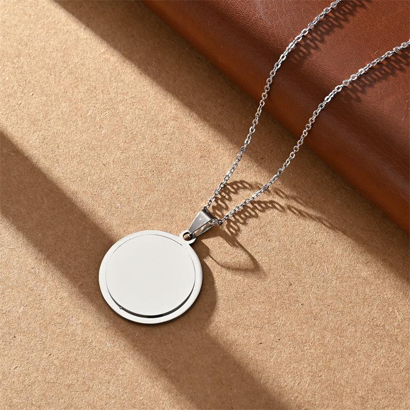 Custom Multi - Shape (Circle/Heart/Hexagon) Pendant Necklace, Personalized Laser Engraved Name Jewelry for Family, Friends & Lovers