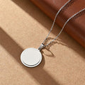 Custom Multi - Shape (Circle/Heart/Hexagon) Pendant Necklace, Personalized Laser Engraved Name Jewelry for Family, Friends & Lovers