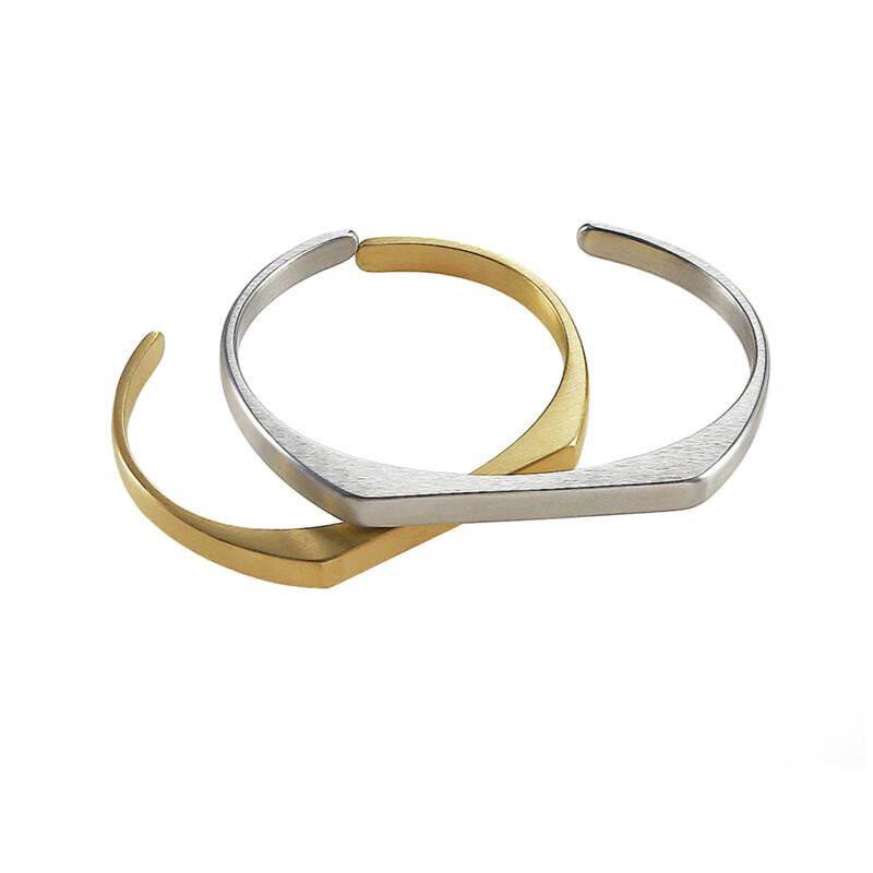 Custom Minimalist Geometric Open Cuff Bracelet, Personalized Laser Engraved Bangle for Couple, Best Friend & Everyday Style