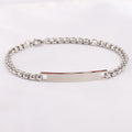 Custom Bar Bracelet & Anklet, Personalized Laser Engraved Name Jewelry for Friends, Couples & Family
