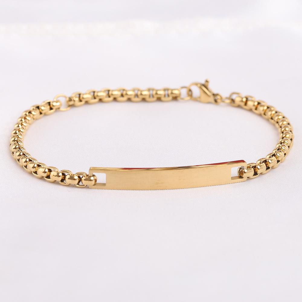 Custom Bar Bracelet & Anklet, Personalized Laser Engraved Name Jewelry for Friends, Couples & Family