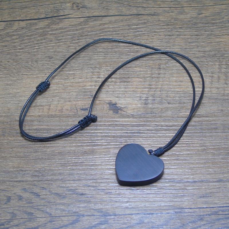 Custom Heart - Shaped Necklace, Personalized Engraved Pendant for Couple & Best Friend